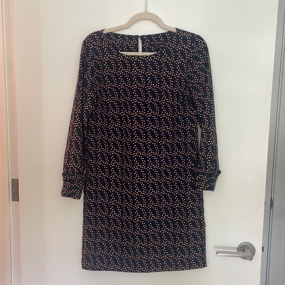 Banana Republic Navy and red work dress